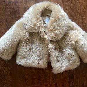Janie and Jack 18-24 months cropped fur jacket